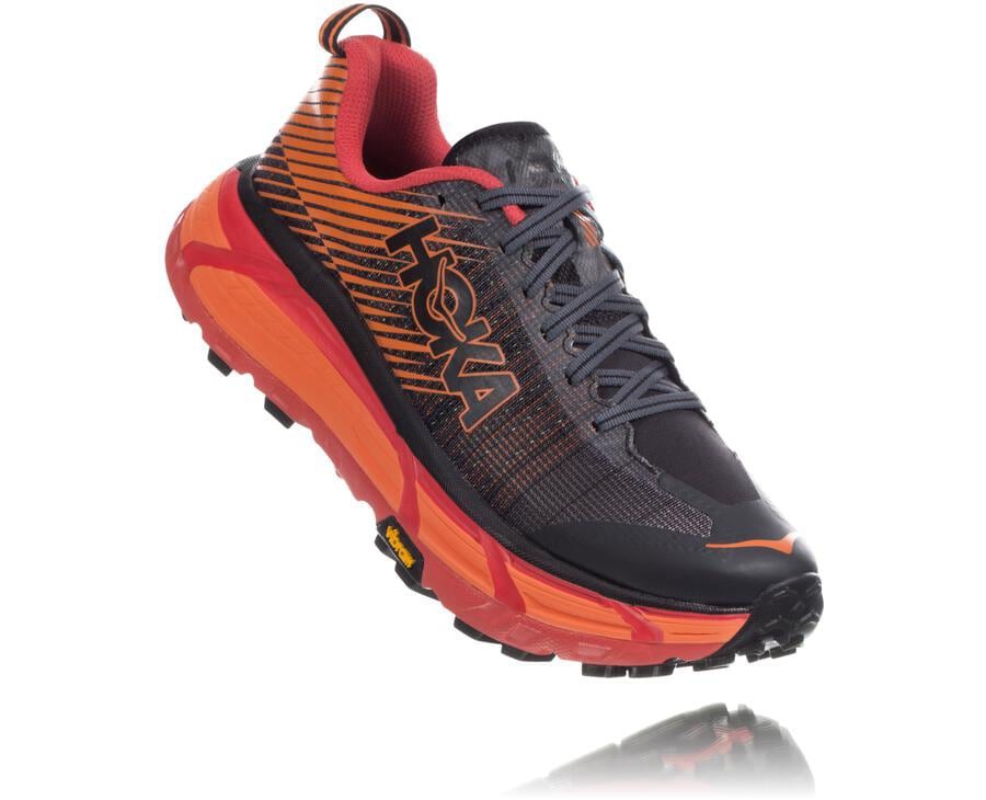 Hoka One One Trainers Mens Black/Red - EVO Mafate 2 - 07964MUNV